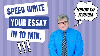 How to Write an Academic Essay in 10 Minutes or Less [upl. by Osnohpla939]