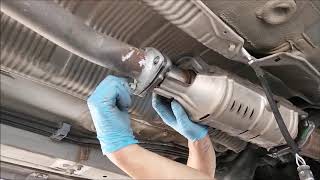 Replace Catalytic converter of Honda Civic Accord CRV or Acura TSX RSX [upl. by Ahsinrat712]