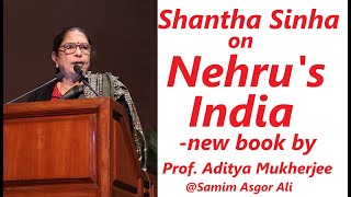 Shantha Sinha  Nehrus India Past Present and Future  Prof Aditya Mukherjees new book [upl. by Eladnyl]