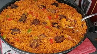 How to Cook Delicious Jollof Rice Very Simple and Quick Nigerian Jollof Rice Recipe With a Twist 😋 [upl. by Notrem]