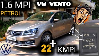 Vw Vento 16 Mpi Mileage Test  Must Watch  22 Kmpl [upl. by Drahser664]