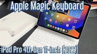 Apple Magic Keyboard for 11inch iPad Pro 4th Gen 2022 Review amp How to Connect [upl. by Mandych]