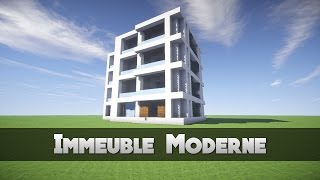 TUTO IMMEUBLE MODERNE   Minecraft [upl. by Weyermann]