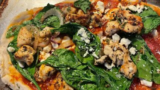 home made chicken pizza… [upl. by Eadwine]