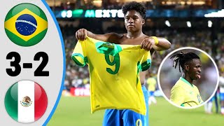 Brazil 3 × 2 Mexico  Extended Highlight and All Goals Friendly 2024 HD [upl. by Idell]