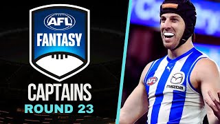 AFL Fantasy Captain Options  Round 23 [upl. by Readus]