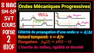 Partie 2 Ondes mécaniques progressives  2BACBIOF [upl. by Oloapnaig]