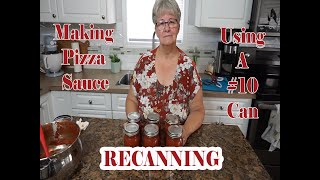 RECANNING  Making Pizza Sauce from 10 Cans [upl. by Aihsram]