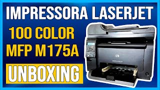 Impressora LASERJET 100 Color MFP m175a TONER  UNBOXING  RiggArts [upl. by Nolubez]