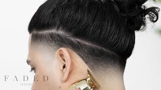 TAPER FADE FOR MAN BUN TUTORIAL [upl. by Rai]