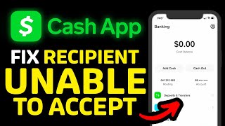 How To Fix The Recipients Account is Unable to Accept Payments Cash App [upl. by Cain513]