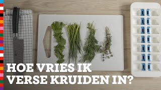 Hoe kan ik verse kruiden invriezen  Slimme Sjef  Voedingscentrum [upl. by Esiom]