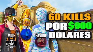 NOS PONEN RETO DE 900 DÓLARES POR 60 KILLS EN SCUAD  61 KILLS  26 KILLS SOLO  PUBG MOBILE [upl. by Inaluiak]