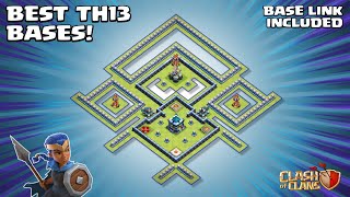 TOPRATED Town Hall 13 TH13 Base  With TH13 Base Link  Clash of Clans  184 [upl. by Eecyal]