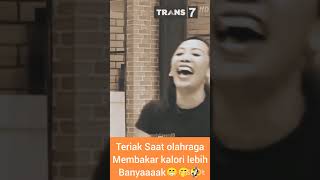 Teriak saat olahraga bisa membakar kalori lebih banyak 😁🤭🤣 [upl. by Yenmor]