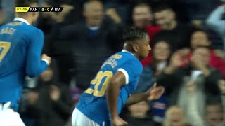 Alfredo Morelos scores for Rangers in Premier Sports Cup v Livingston [upl. by Fuld255]