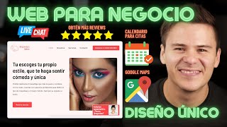 Cómo crear una página web para NEGOCIO  Diseño web único Salón de Belleza  WordPress ⚡🚀 [upl. by Chris]