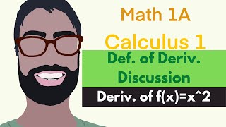 2728 Def of Deriv  Discussion Video 1  Derivative of fxx2  Calculus 1 [upl. by Johannes428]