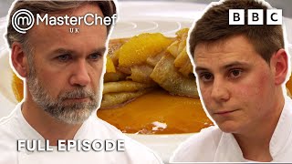 Crepe Suzette Proves Difficult  The Professionals  Full Episode  S8 E10  MasterChef UK [upl. by Mort]