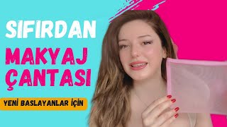 MAKYAJA YENİ BAŞLAYANLAR İÇİN sıfırdan makyaj çantası hangi ürün hangi sırayla makeup makyaj [upl. by Malan]