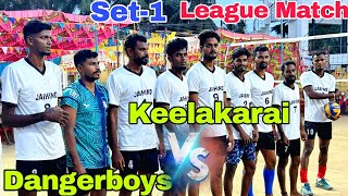 New MatchSet1 Danger Boys 🆚 keelakarai [upl. by Kroo]