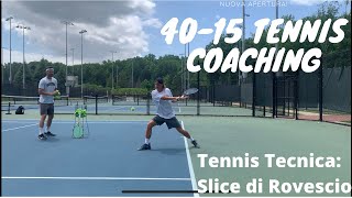 Tennis Tecnica Slice di Rovescio con Impugnatura Tecnica e Tattica [upl. by Ocsic]