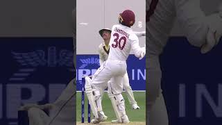 Chanderpaul Jnr smashes Cummins for a huge six PlayOfTheDay [upl. by Ecirtac144]