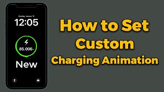 How to Set Custom Charging Animation on iphone How to Change iphone Charging Animation  Apple info [upl. by Salis]