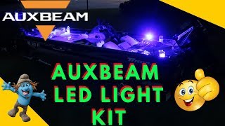 Installing Pod Lights Triton Bass Boat  Auxbeam RGB Rock Lights [upl. by Ansela57]