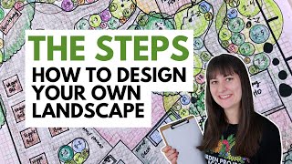 How to make a landscape design 🪴 THE STEPS 🪴 Plus DIY tips for a first time landscape design [upl. by Tena]