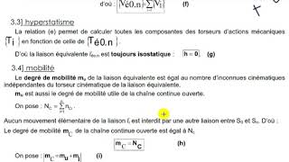 liaison équivalente 8liaison en serie hyperstatisme et mobilité [upl. by Malinda]