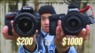 Is a 200 camera better than a 1000 camera Nikon Z50 vs Nikon D5200 [upl. by Ardnael]