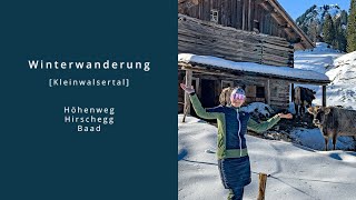 Winterwanderung im Kleinwalsertal [upl. by Halonna]