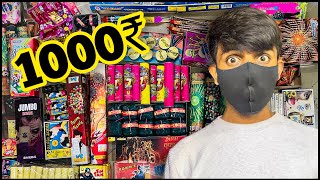 DIWALI CRACKERS STASH IN 1000₹  cheapest diwali crackers  diwali 2023 jaychandna [upl. by Ewald]