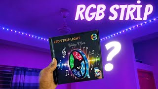 LED strip light  under 1000 rgb strip  best strip light with app controller plus music sync [upl. by Xam137]