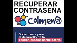 COLMENA Recuperar contraseña [upl. by Kwok]