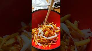 Loaded Fries 🍟 cookingstories fries loadedfriesrecipe ytshorts [upl. by Guild618]