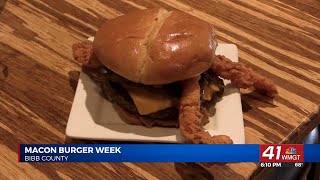 Macon Burger Week 2023 The Library Taphouse amp Kitchens Three Little Pigs Burger [upl. by Khoury584]