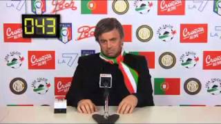 MAURIZIO CROZZA IMITA MOURINHO IN CONFERENZA STAMPA [upl. by Erlond927]