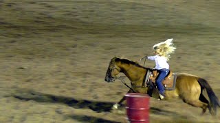 Barrel Racing   2019 Dumas Cowboy Classic Rodeo Friday [upl. by Annaigroeg]