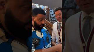 Rapper DJ Khaled and Jimmy Fallon showingoff their insane watches djkhaled jimmyfallon shorts [upl. by Auqinimod]