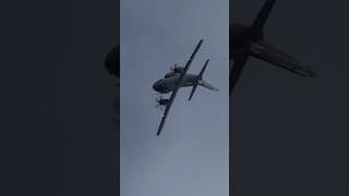 Alenia C27J Spartan Cargo Plane does a FULL LOOP [upl. by Ahsiat]