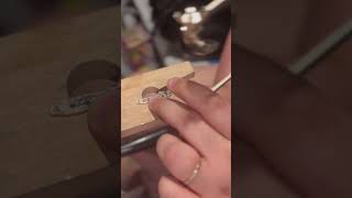 Cutting a treble clef with jewelers saw [upl. by Adli]