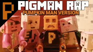 PIGMAN RAP  PUMPKIN Version Lego Minecraft Stop motion Music VideoDan Bull [upl. by Caundra]