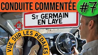 CONDUITE COMMENTÉE 7  Saint Germain en Laye  Permis 2021 [upl. by Shipman42]