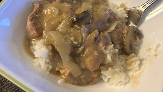 Crockpot Pork Chops in Cream of Mushroom Soup [upl. by Li]