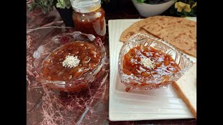 Authentic Raw Mango Chutney  Sweet and Spicy Aam Chutney [upl. by Erdrich]