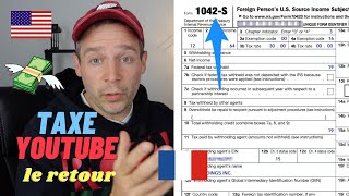 Formulaire 1042S YouTube  Les taxes à payer en France et aux US [upl. by Johny174]