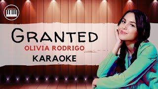 Olivia Rodrigo  Granted  KARAOKE with lyrics  ACCOMPANIMENT  MINUS ONE  HSMTMTS  Disney [upl. by Hadeehsar]