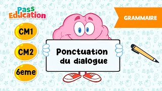 Ponctuation du dialogue  CM1 CM2 et 6ème  Leçon Exercices Evaluations [upl. by Nelan551]